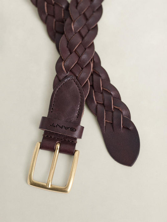 Gant Men Brown Braided Belt