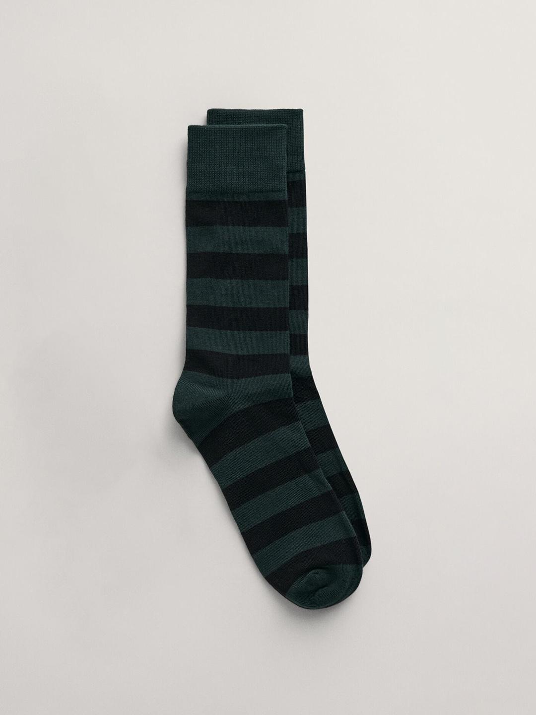 Gant Men Green Striped Socks - Pack of 2
