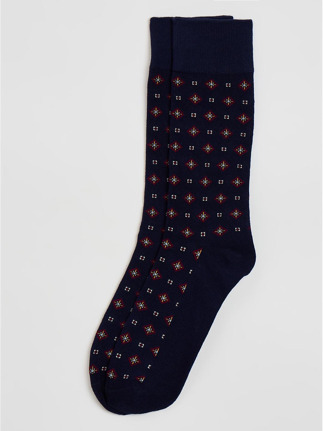 Gant Men Dark Navy Printed Regular Fit Socks