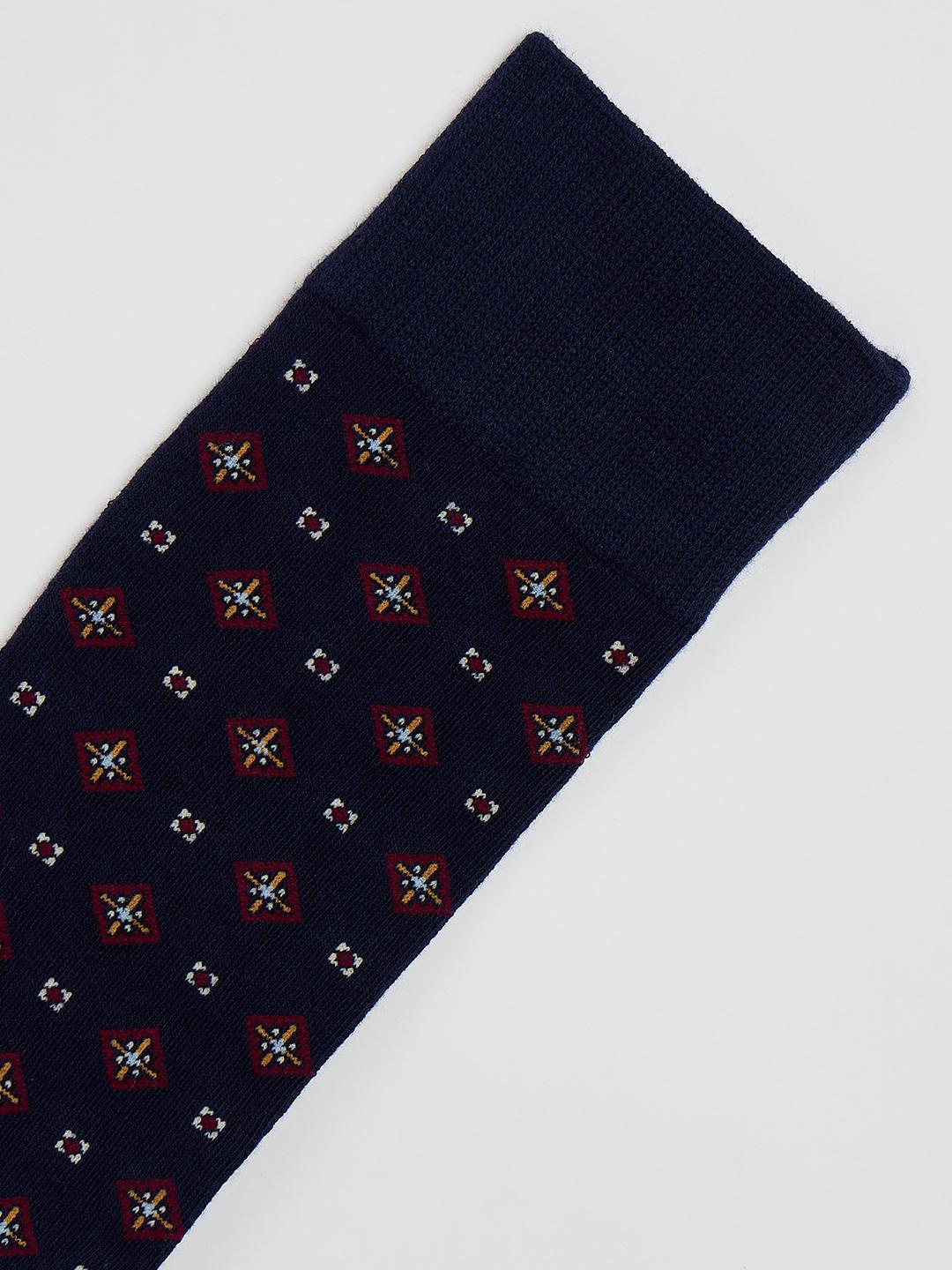 Gant Men Dark Navy Printed Regular Fit Socks