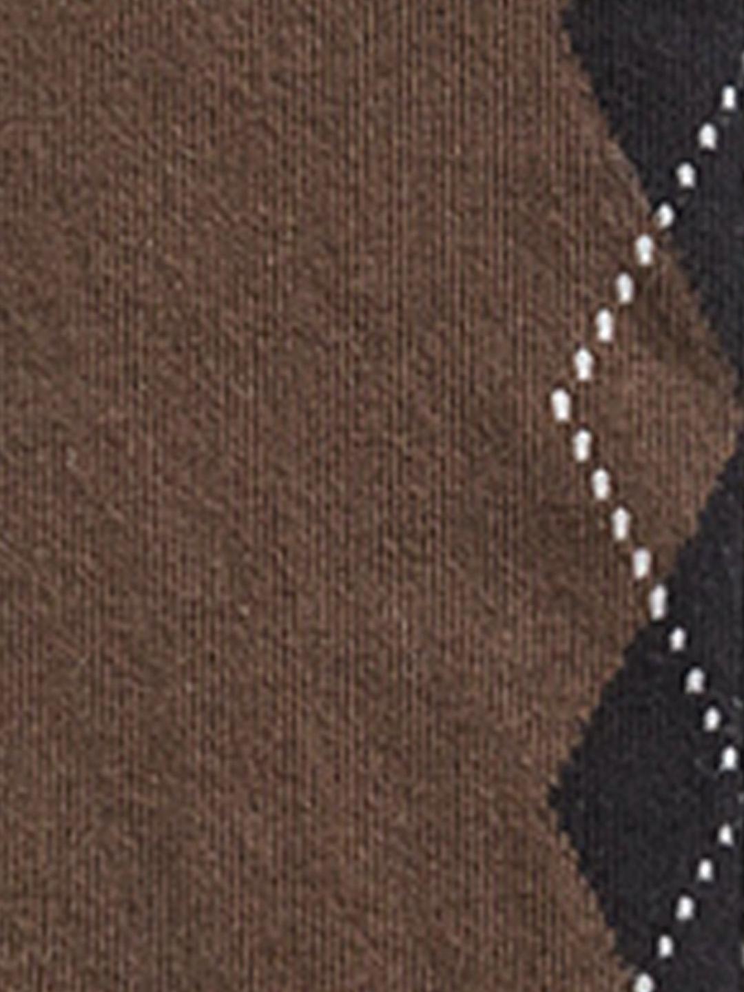 Gant Men Brown Regular Fit Argyle Argyle Socks