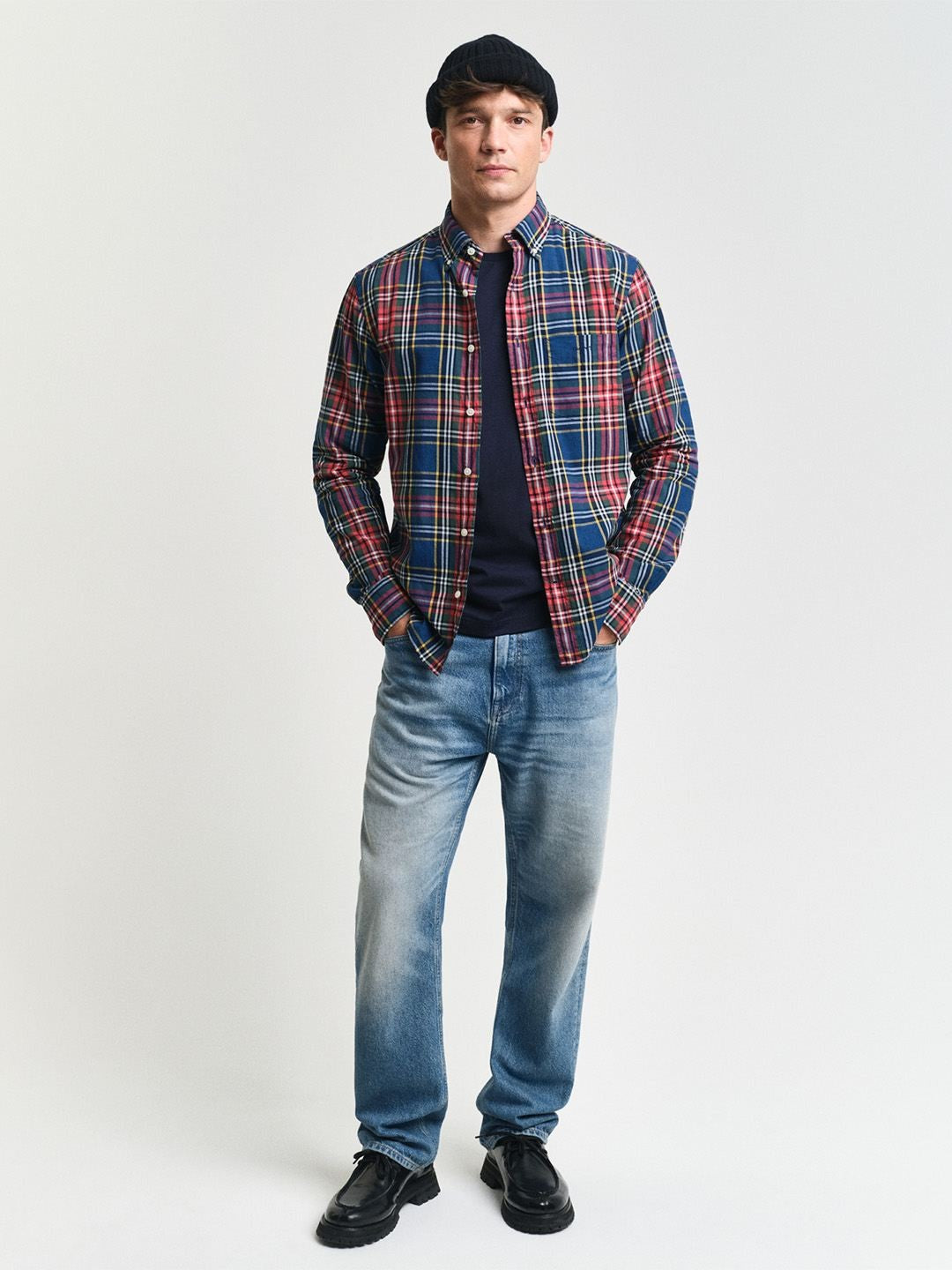 Gant Men Multicolour Checked Regular Fit Pure Cotton Shirt