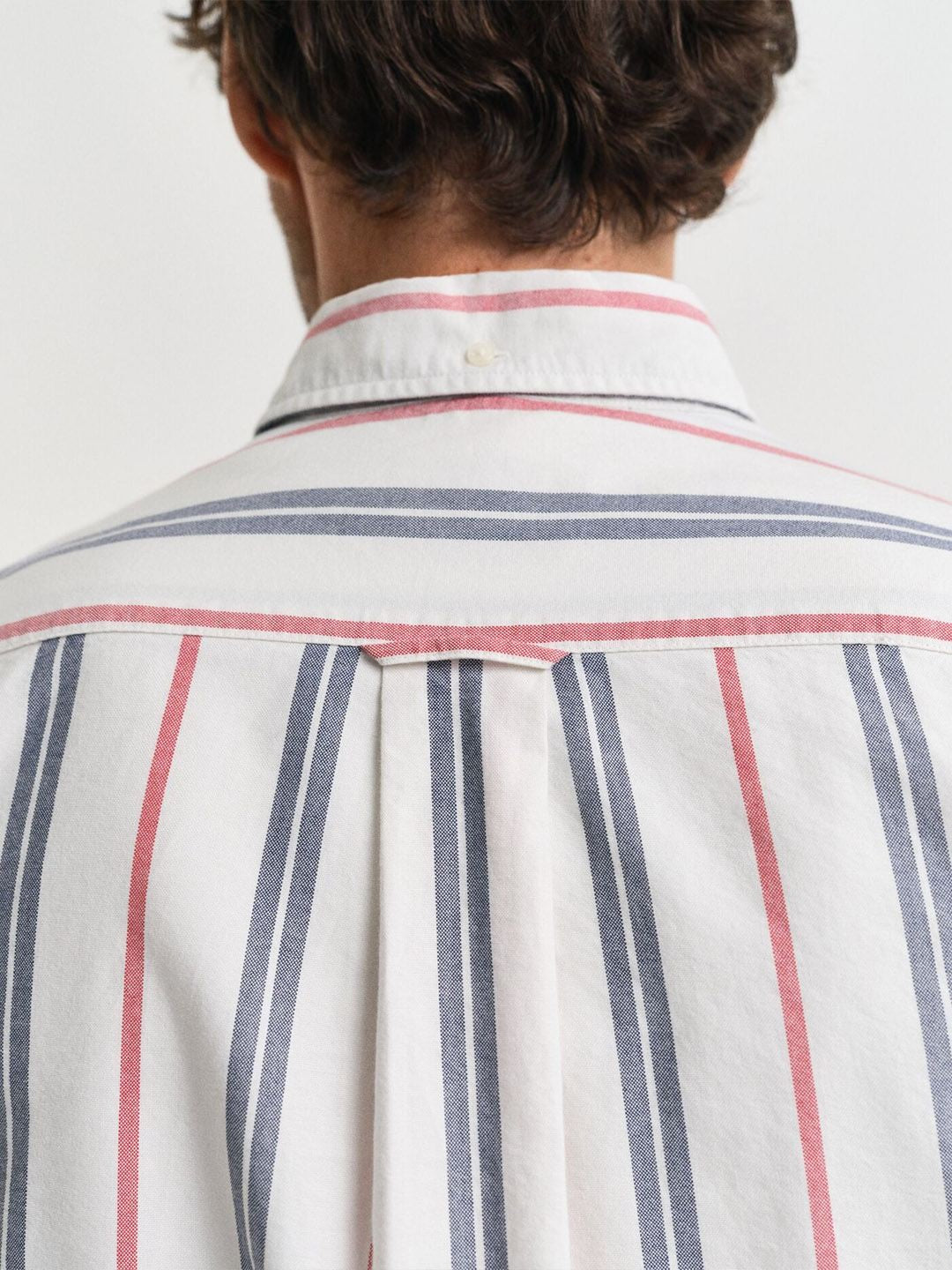 GANT Men White Striped Regular Fit Archive Oxford Shirt