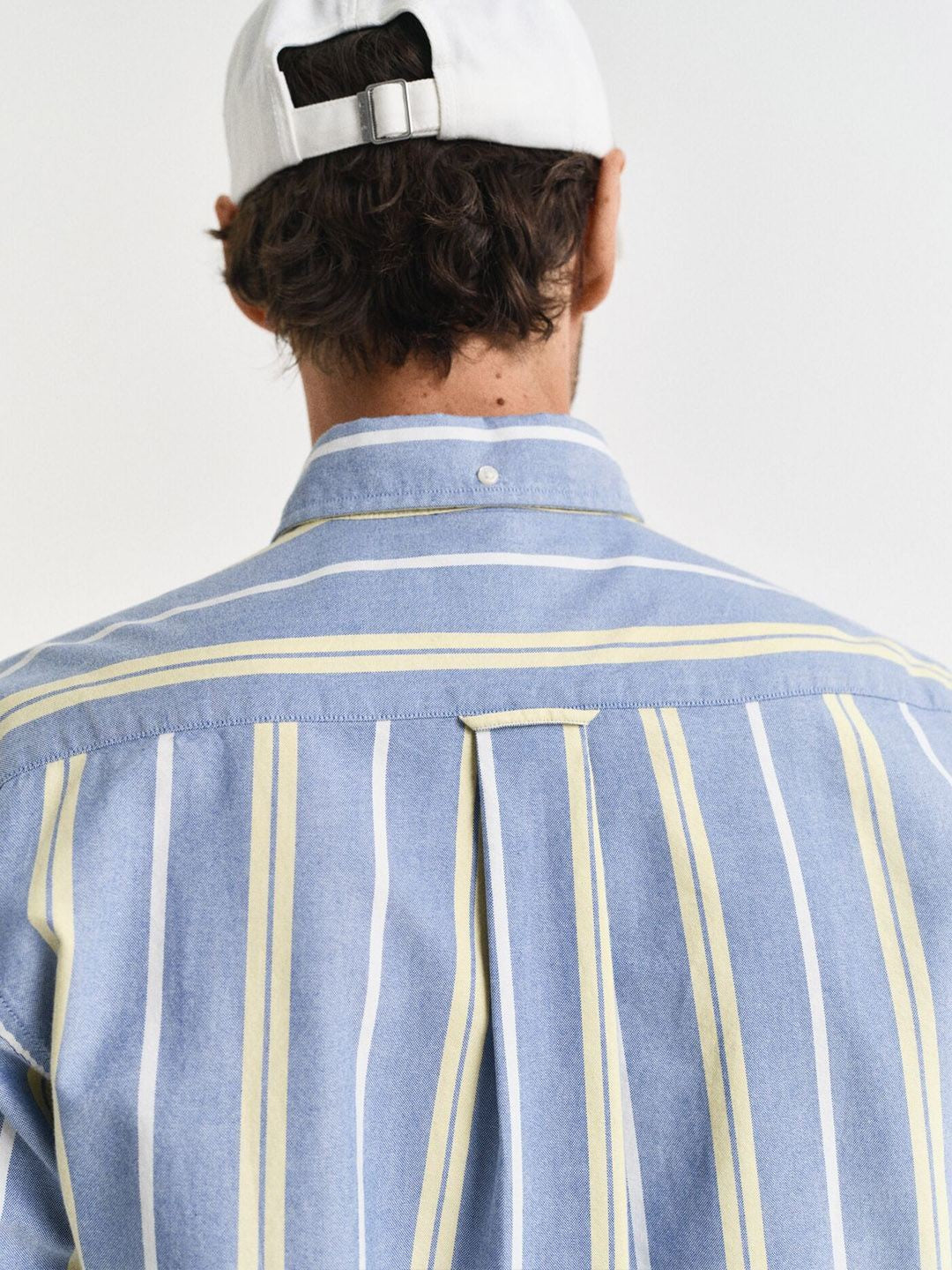 GANT Men Light Blue Striped Regular Fit Archive Oxford Shirt