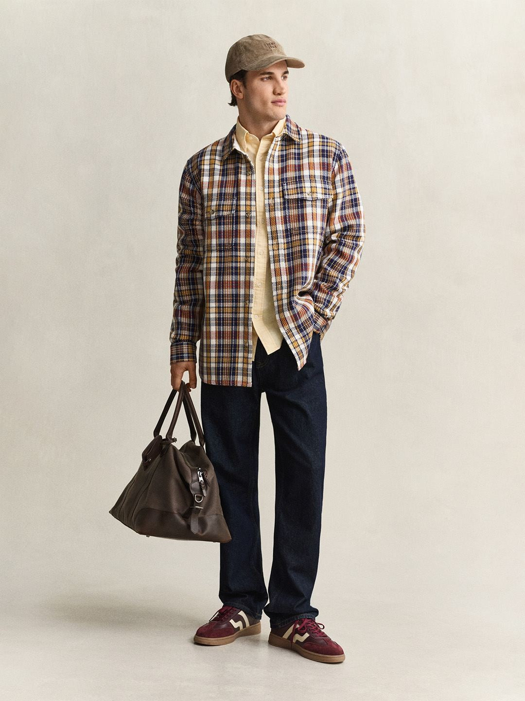 GANT Men Multicolour Checked Regular Fit Twill Shirt