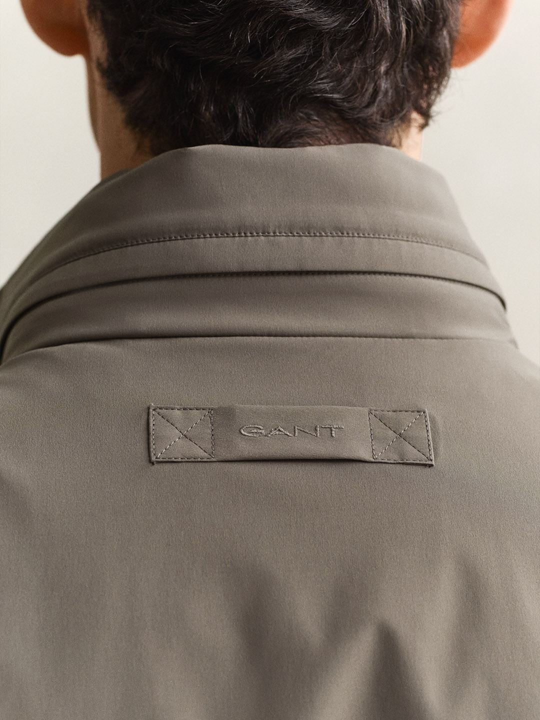 Gant Men Olive Solid Regular Fit Jacket