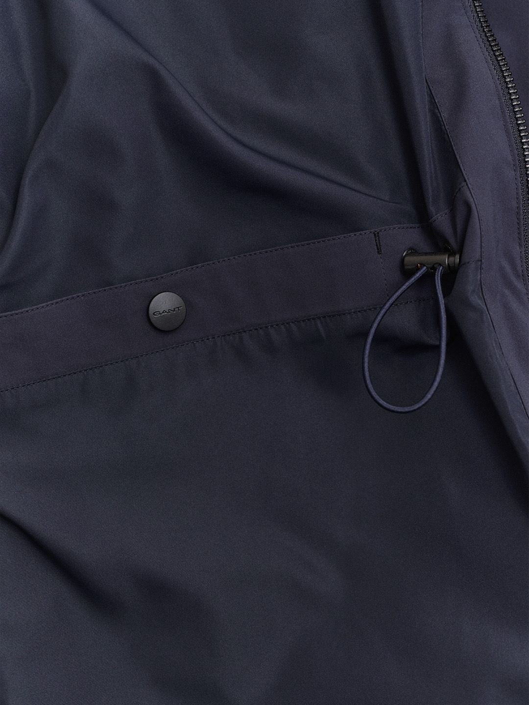 Gant Men Navy Blue Solid Regular Fit Jacket
