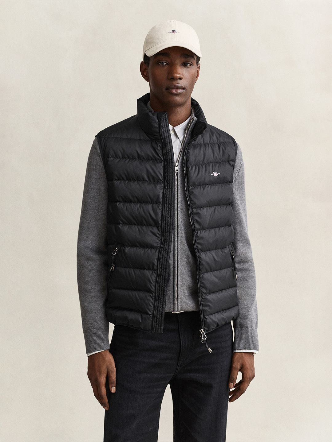 Gant Men Black Quilted Regular Fit Puffer Jacket