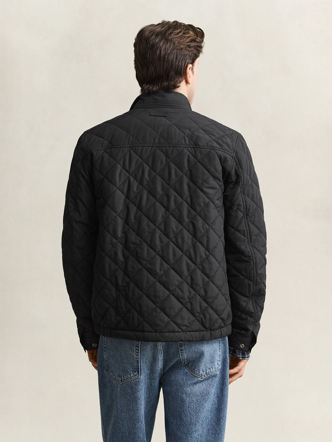 Gant Men Black Regular Fit Classic Quilted Jacket
