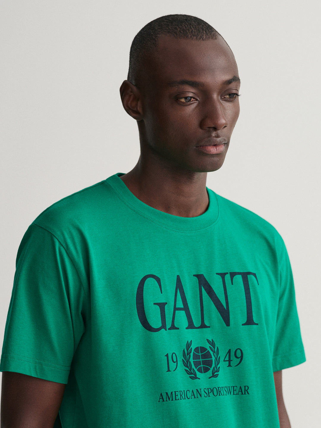 Gant Green Retro Crest Logo Regular Fit T-Shirt