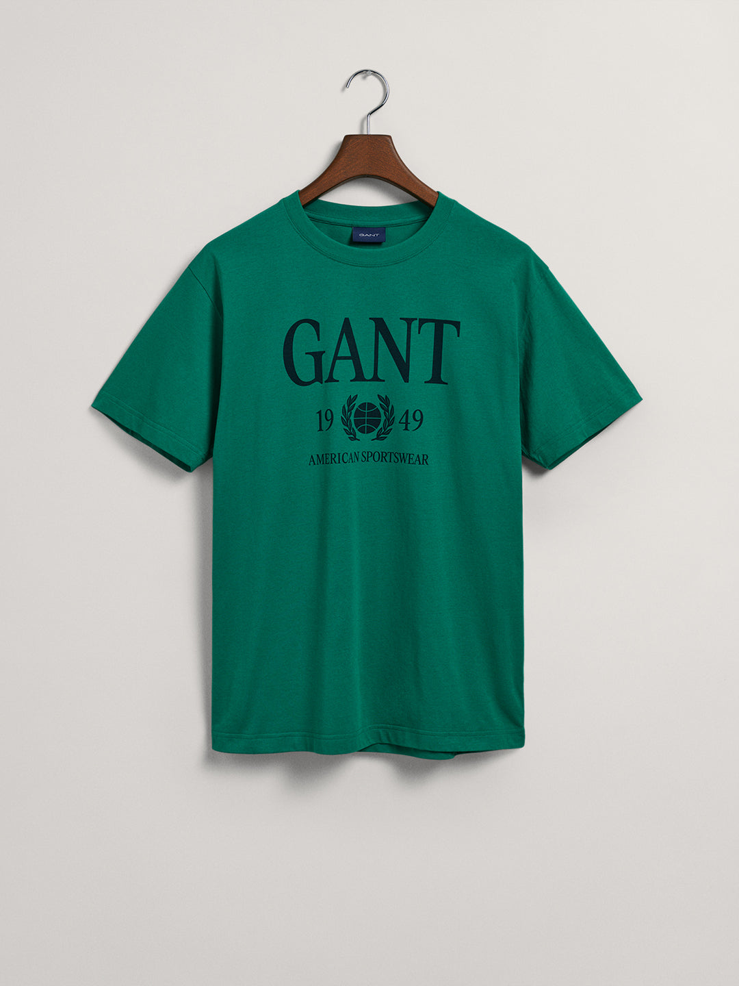 Gant Green Retro Crest Logo Regular Fit T-Shirt