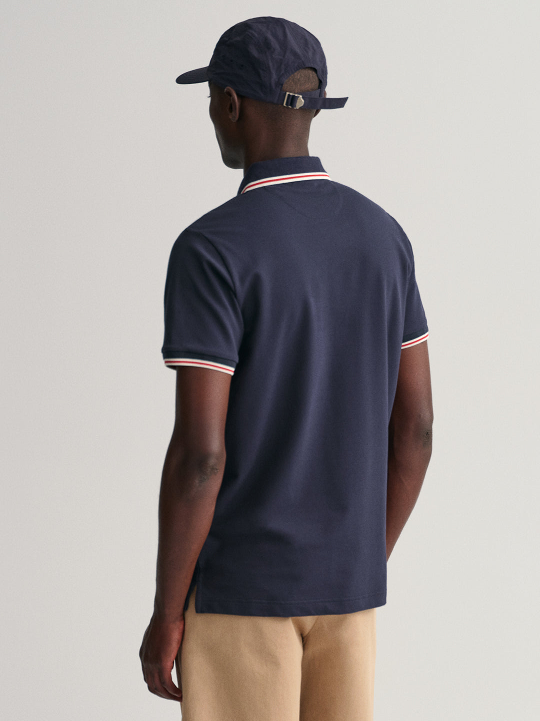 Gant Blue 3Color Tipping Regular Fit Pique Polo T-Shirt