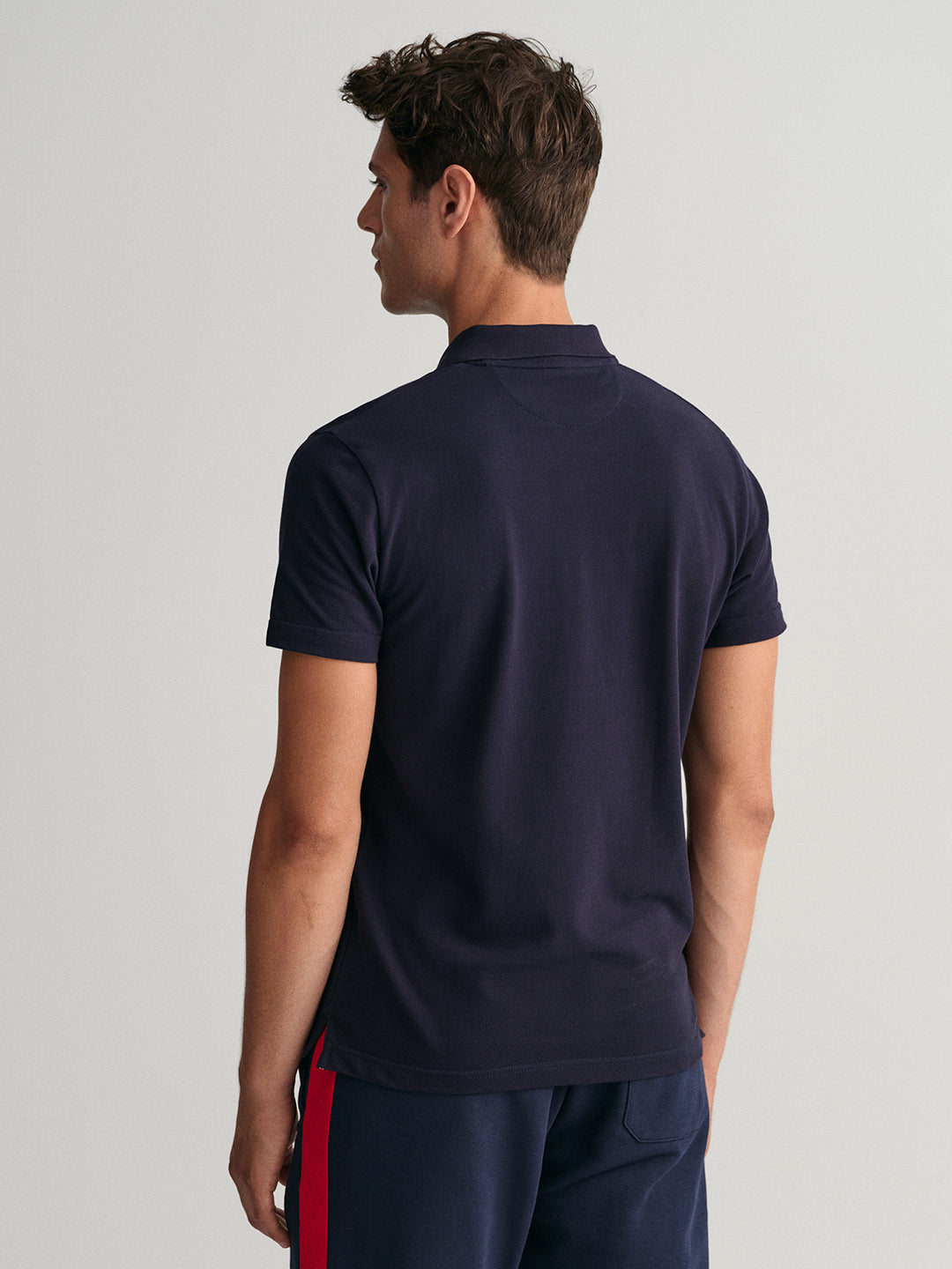 Gant Blue Banner Shield Logo Regular Fit Polo T-Shirt
