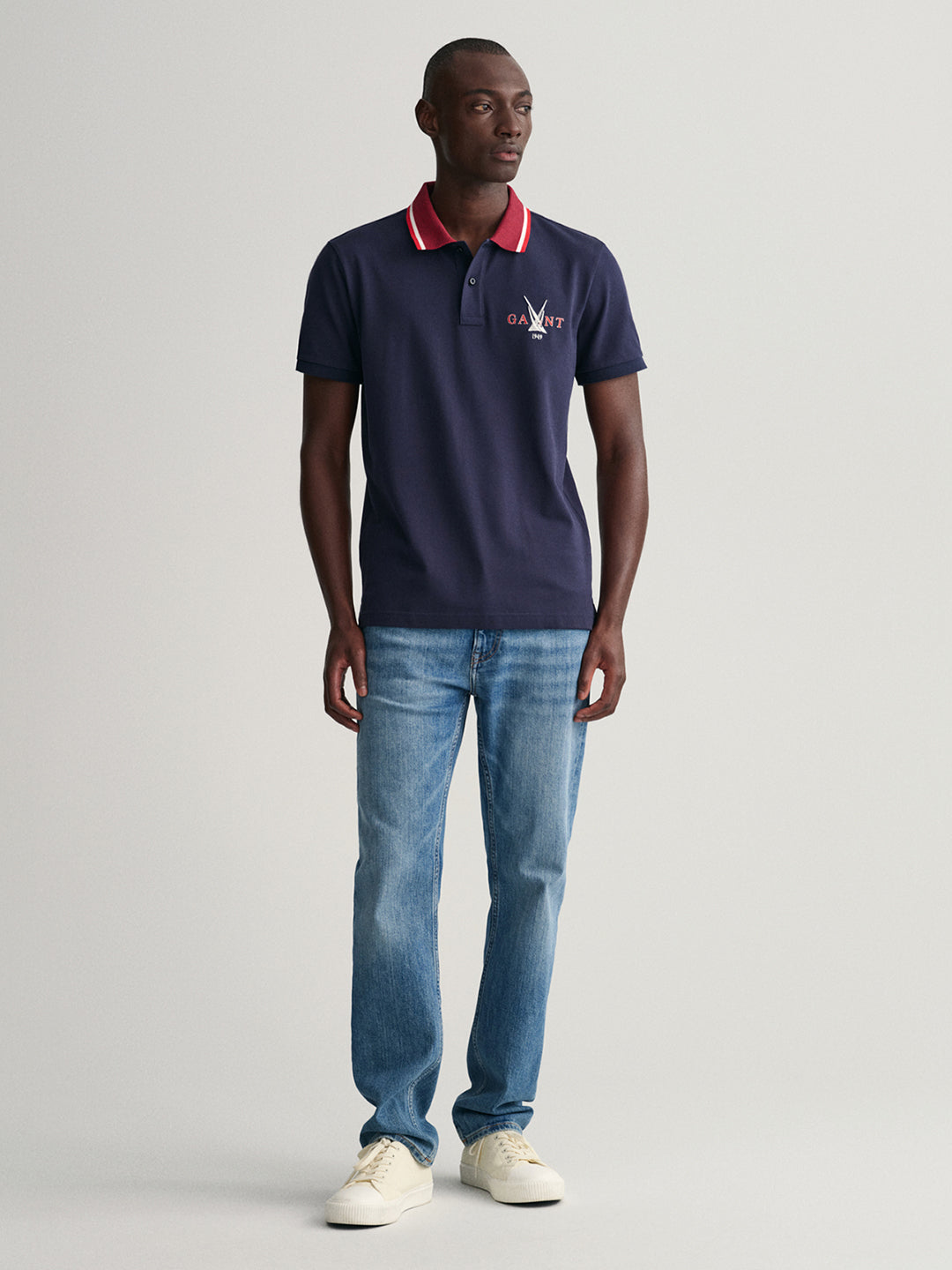 Gant Blue Sail Regular Fit Pique Polo T-Shirt