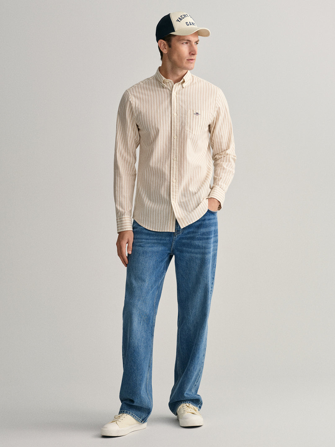 Gant Sand Striped Regular Fit Shirt