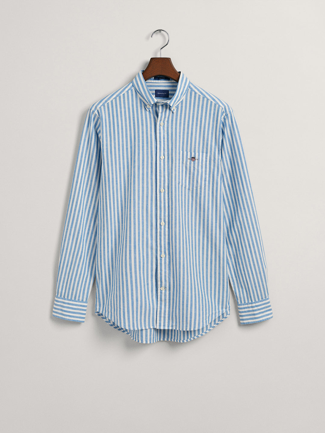 Gant Blue Striped Regular Fit Shirt