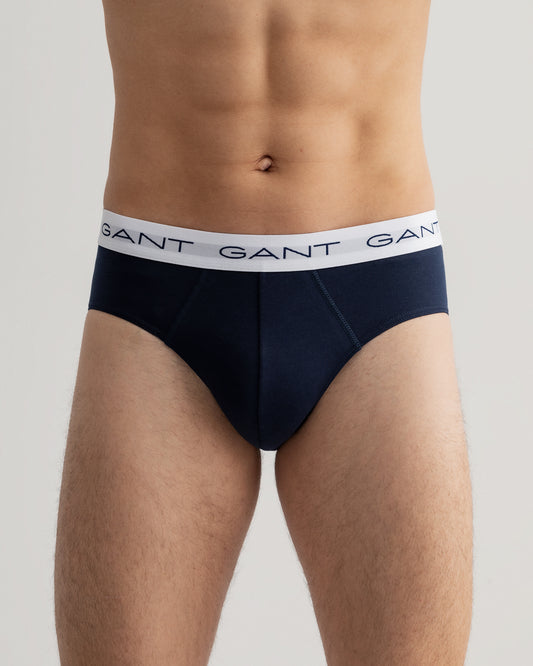 Gant Men Multi Solid Briefs-Pack of 3