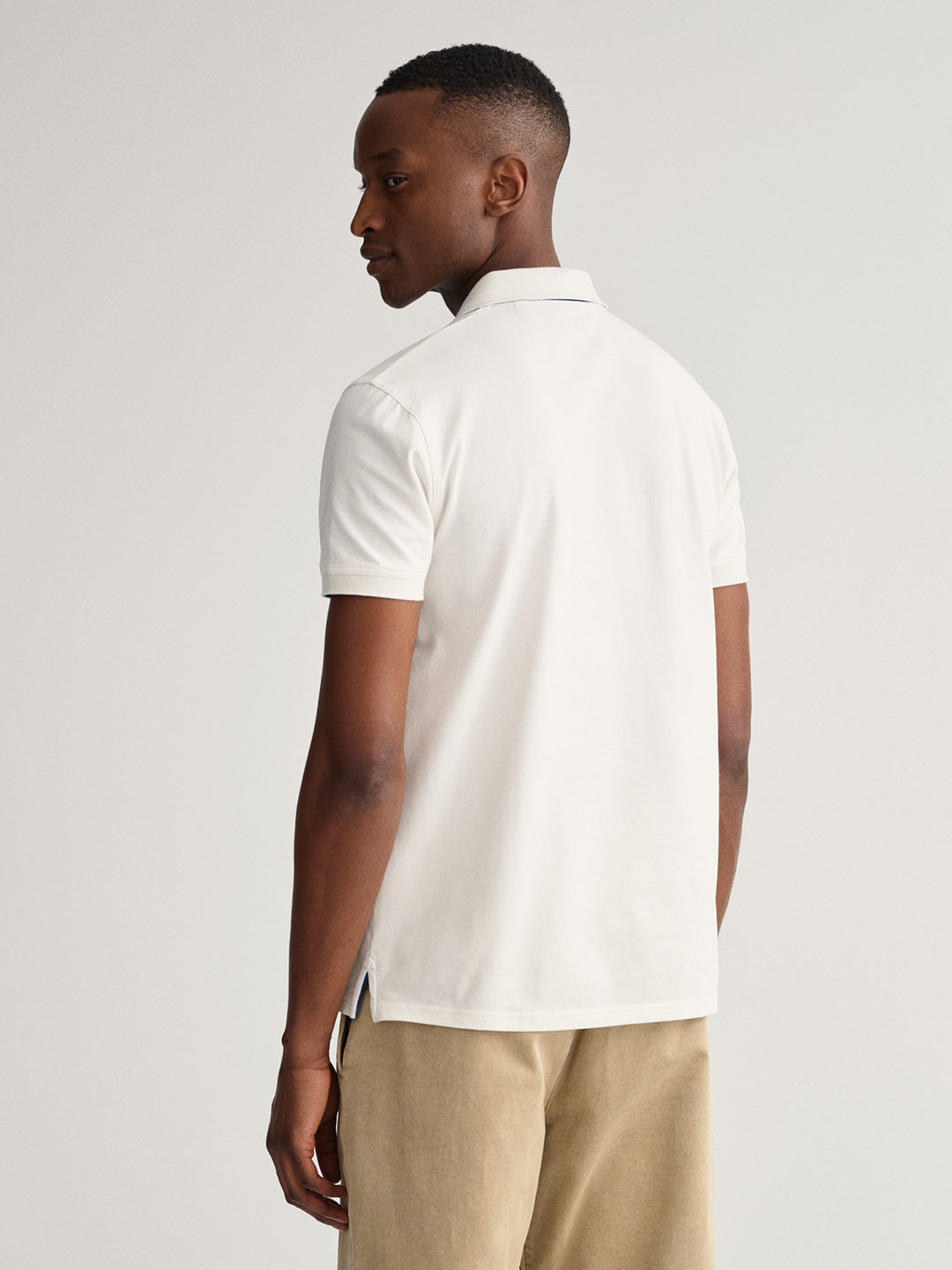 Gant White Regular Fit Polo T-Shirt