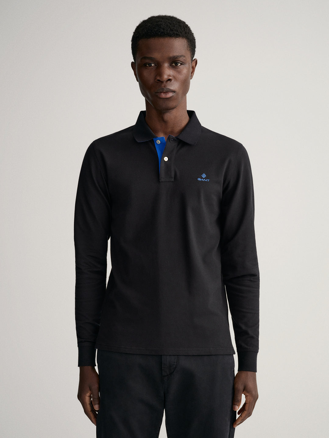 Gant Black Regular Fit Polo T-Shirt