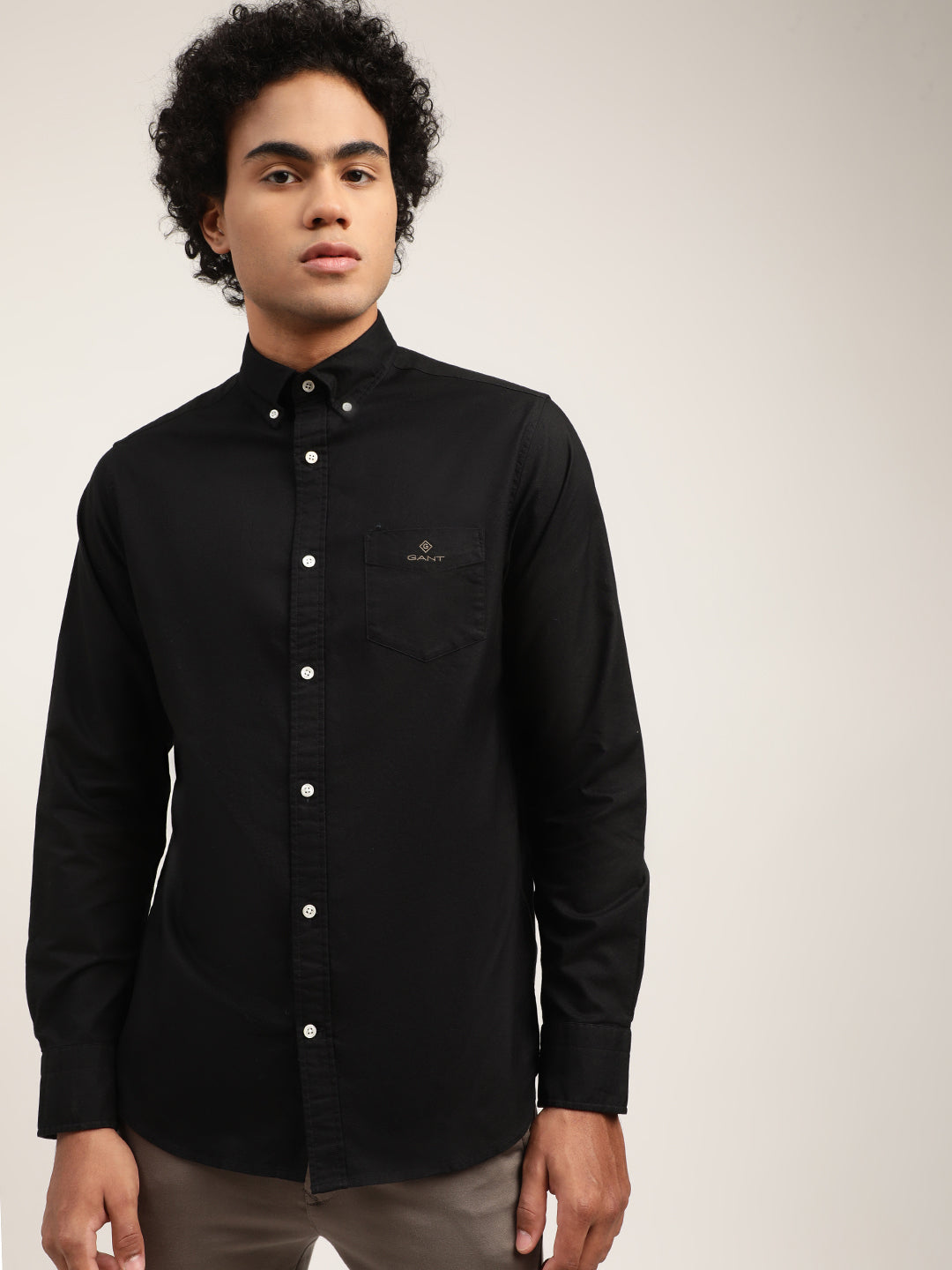 Gant Black Regular Fit Shirt