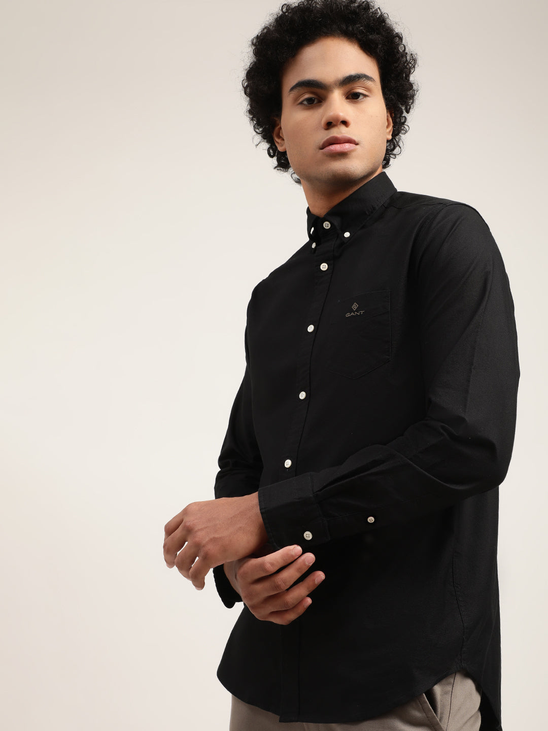 Gant Black Regular Fit Shirt