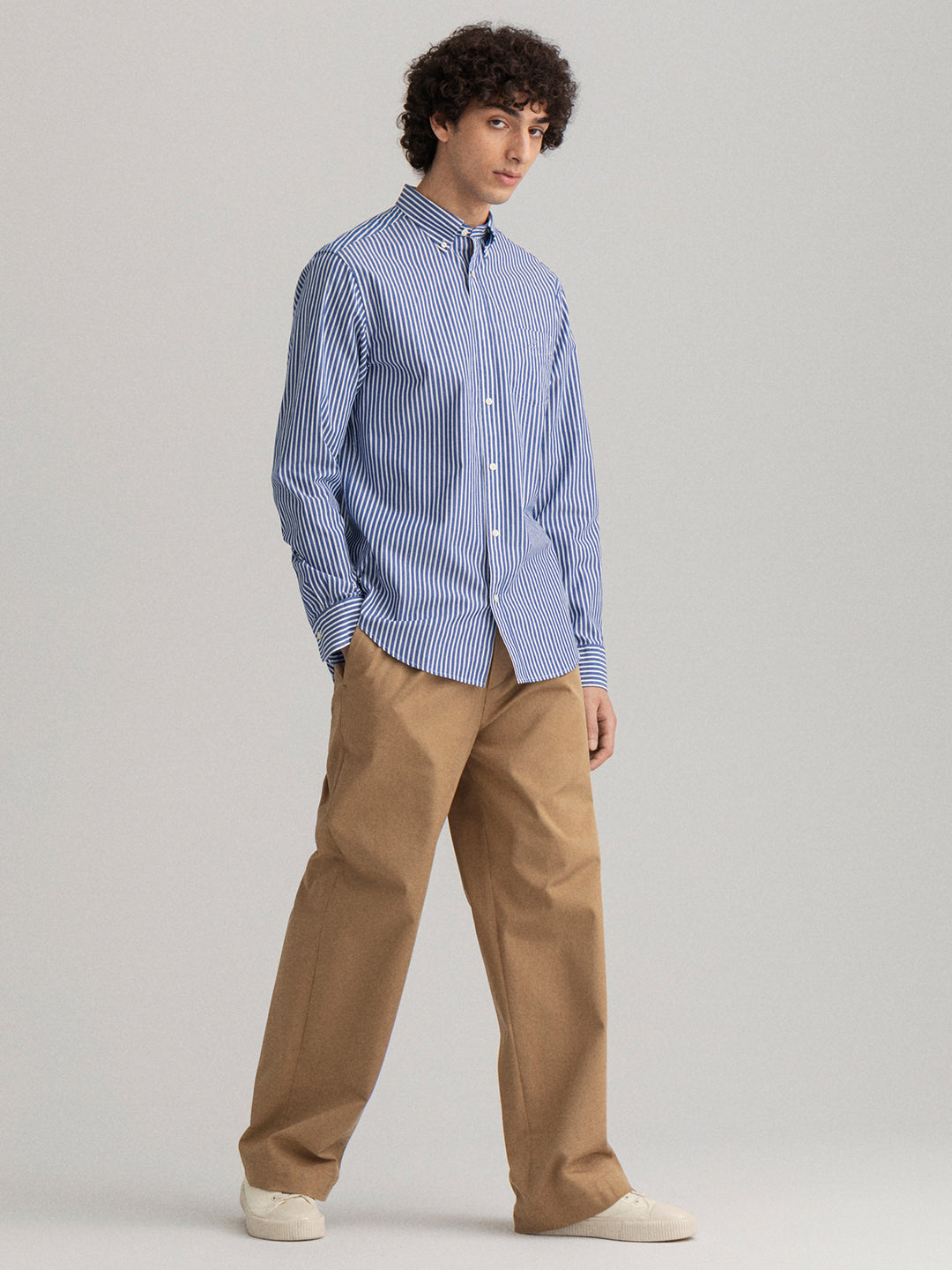 Gant Blue Striped Regular Fit Shirt