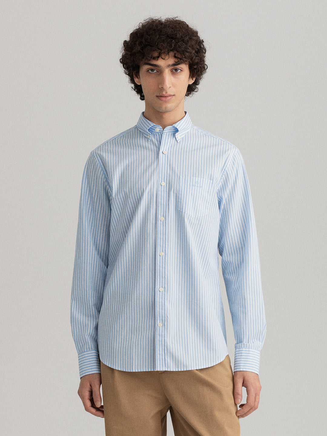 Gant Blue Striped Regular Fit Shirt