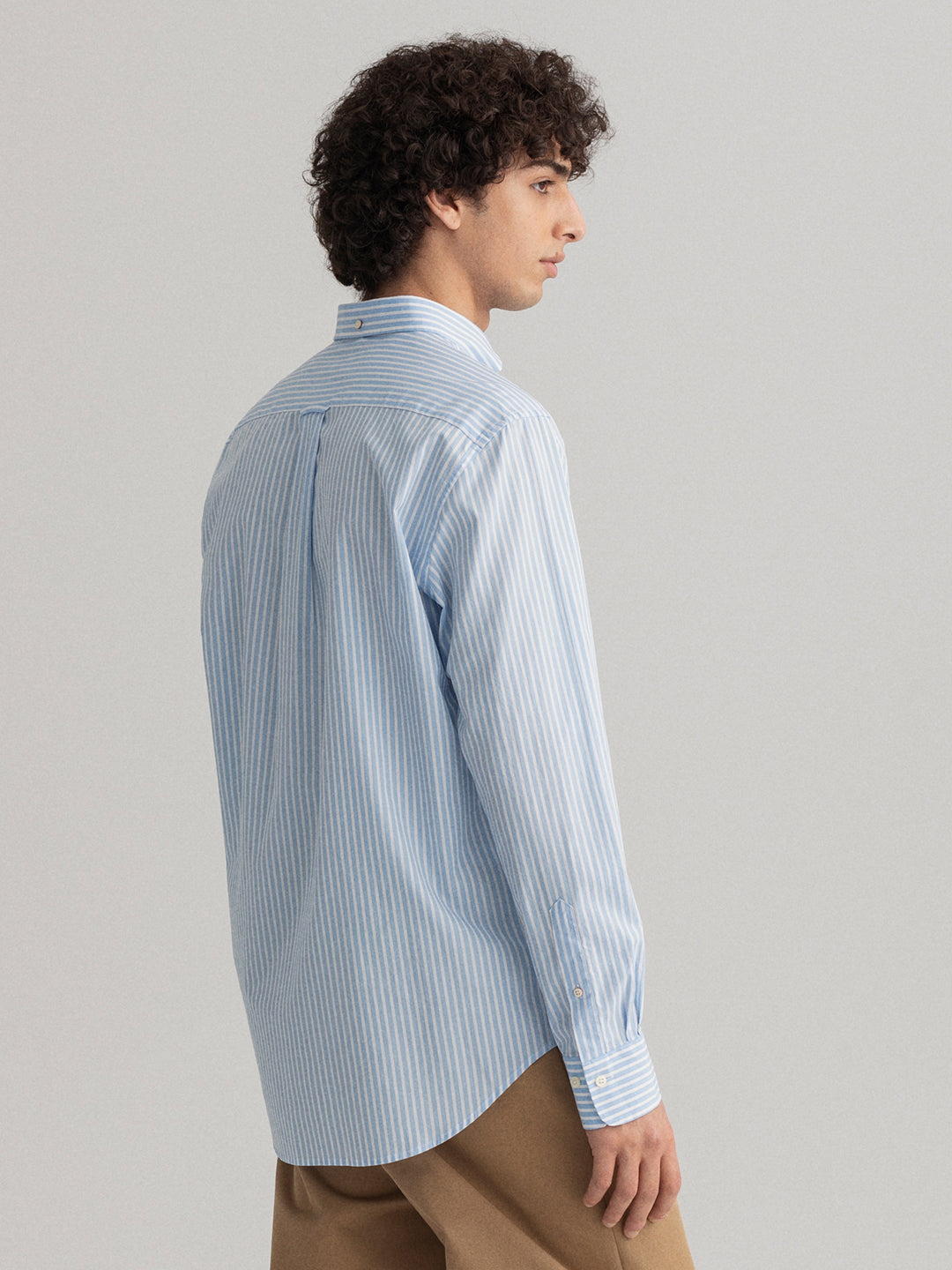Gant Blue Striped Regular Fit Shirt