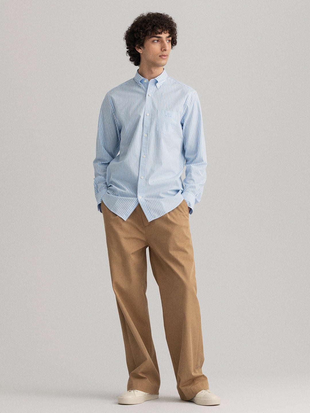 Gant Blue Striped Regular Fit Shirt