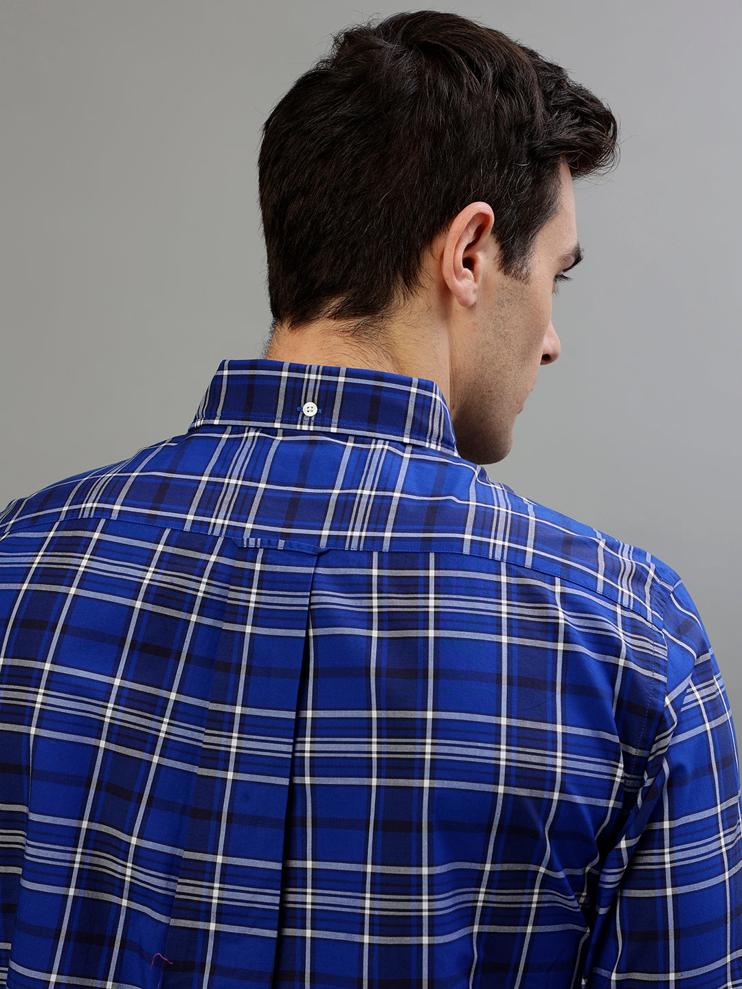 Gant Blue Fashion Checked Regular Fit Shirt