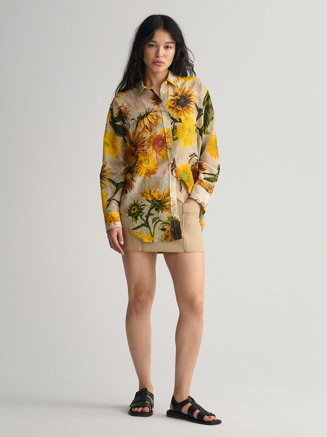 Gant Multi Preppy Floral Print Relaxed Fit Shirt