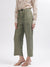 Gant Women Green Solid Relaxed Fit Trouser
