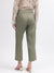 Gant Women Green Solid Relaxed Fit Trouser