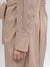 Gant Women Brown Solid Shirt Collar Full Sleeves Dress