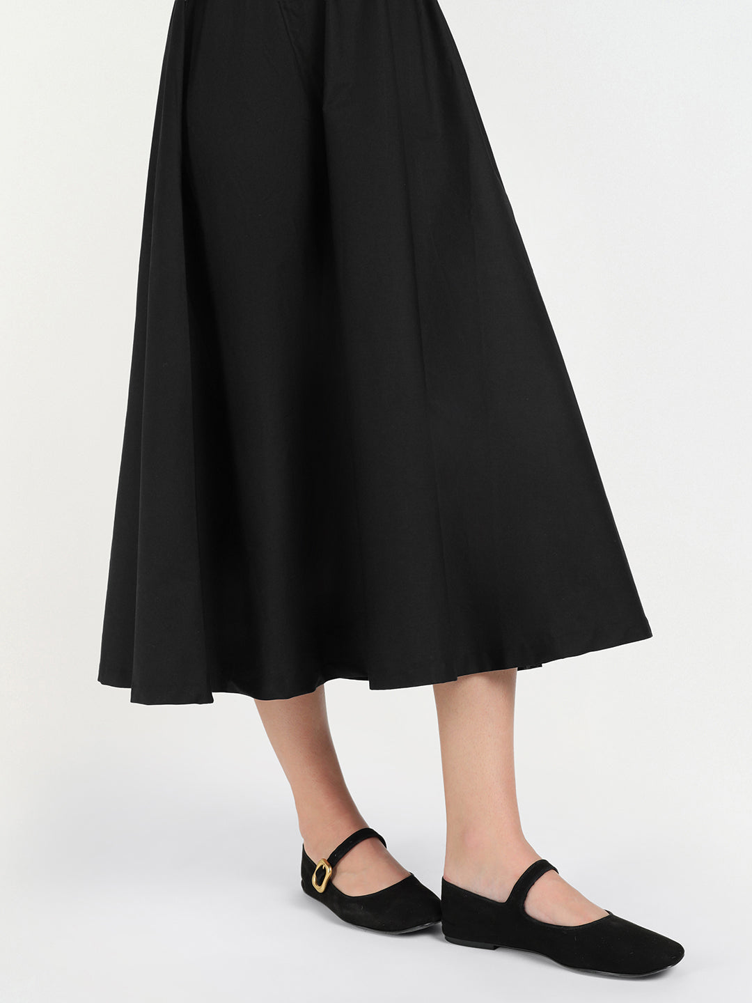 Gant Women Black Solid Crew Neck Dress