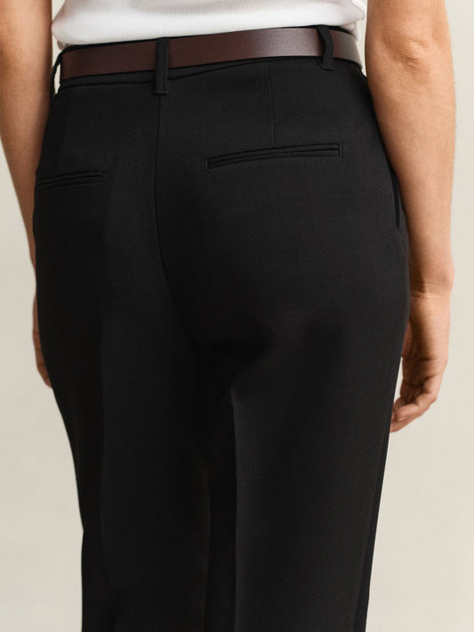 Gant Women Black Solid Slim Fit Trouser