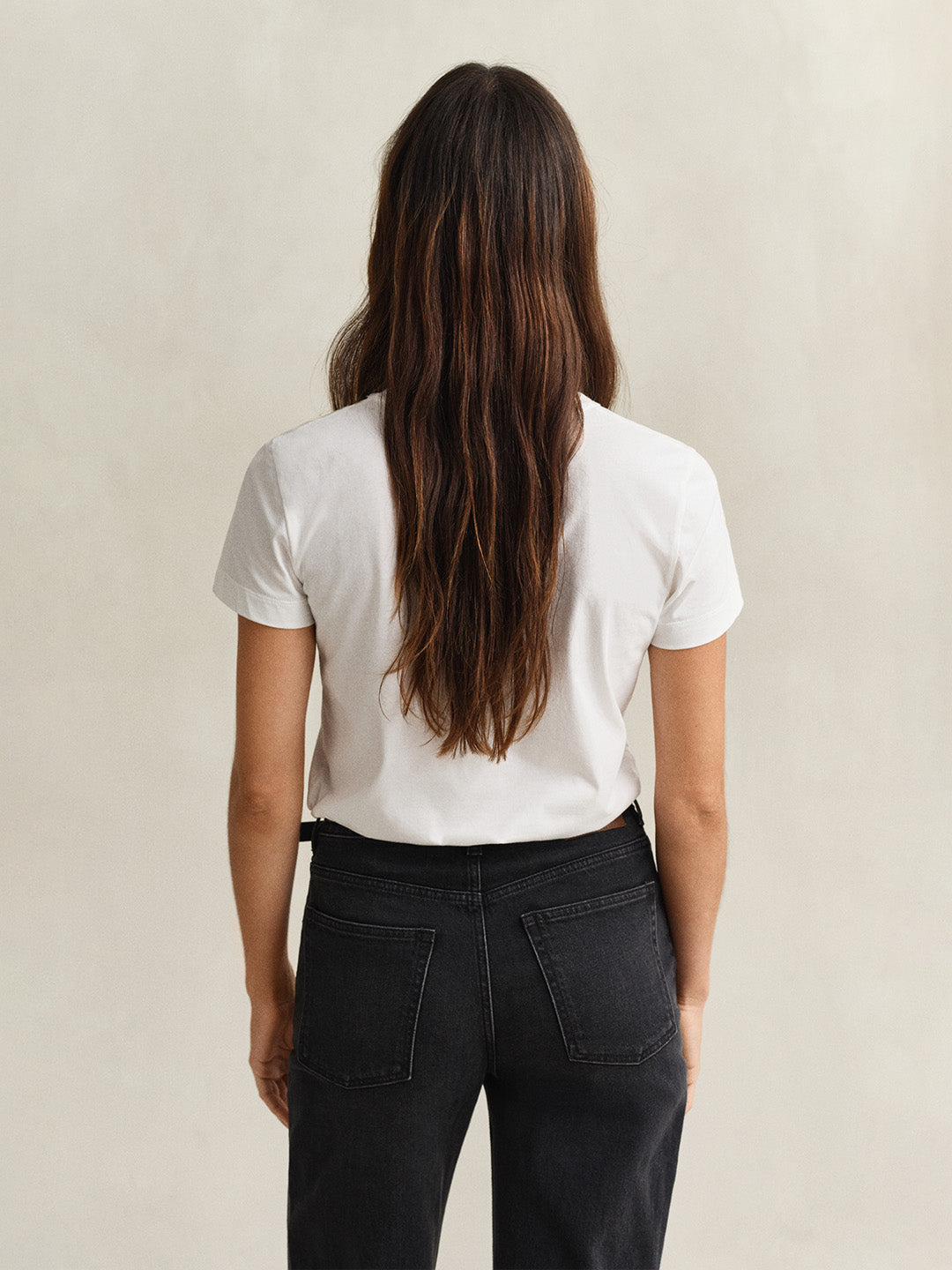 GANT Women White Regular Fit Shield T-Shirt