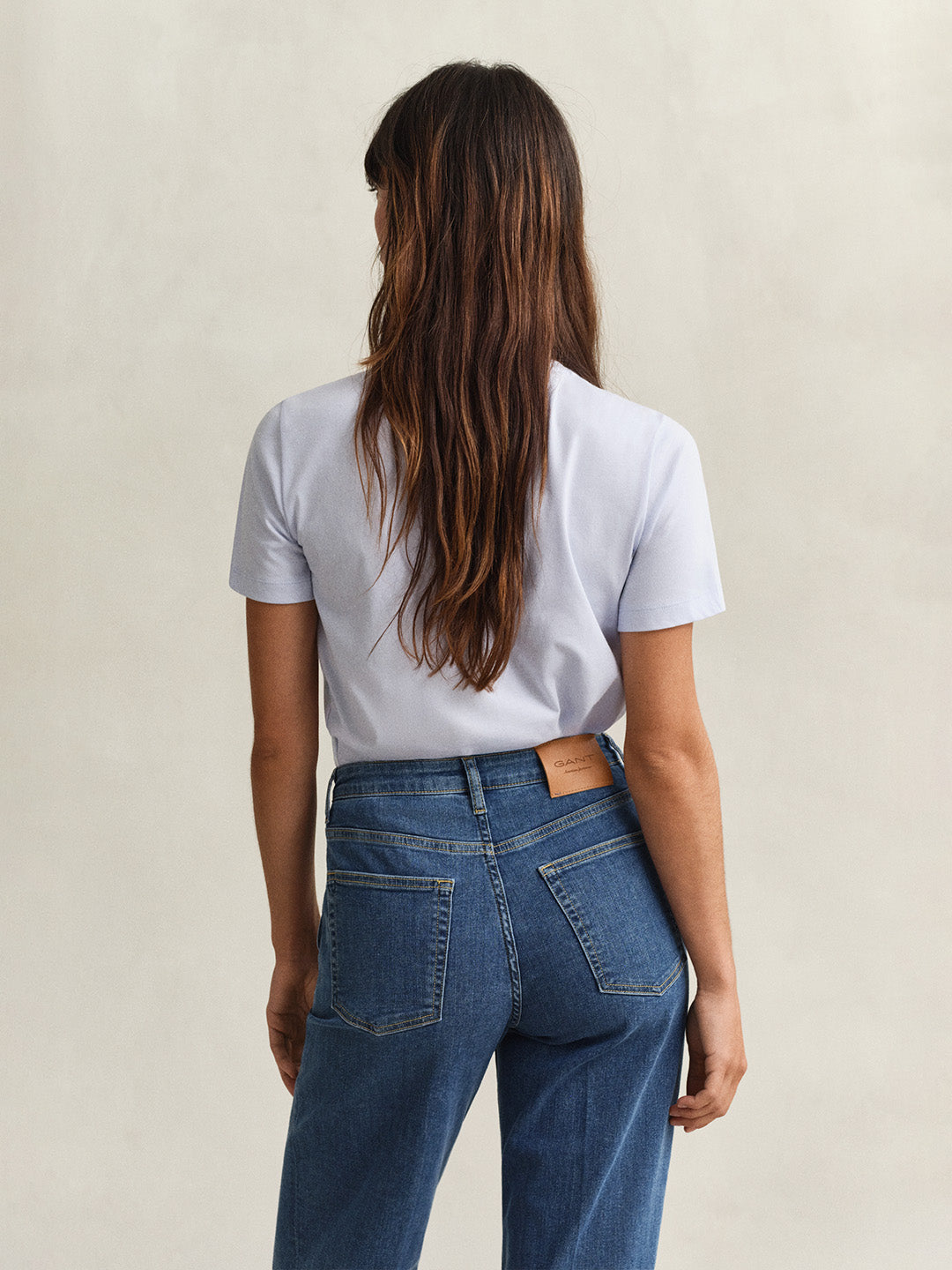 GANT Women Blue Regular Fit Shield T-Shirt