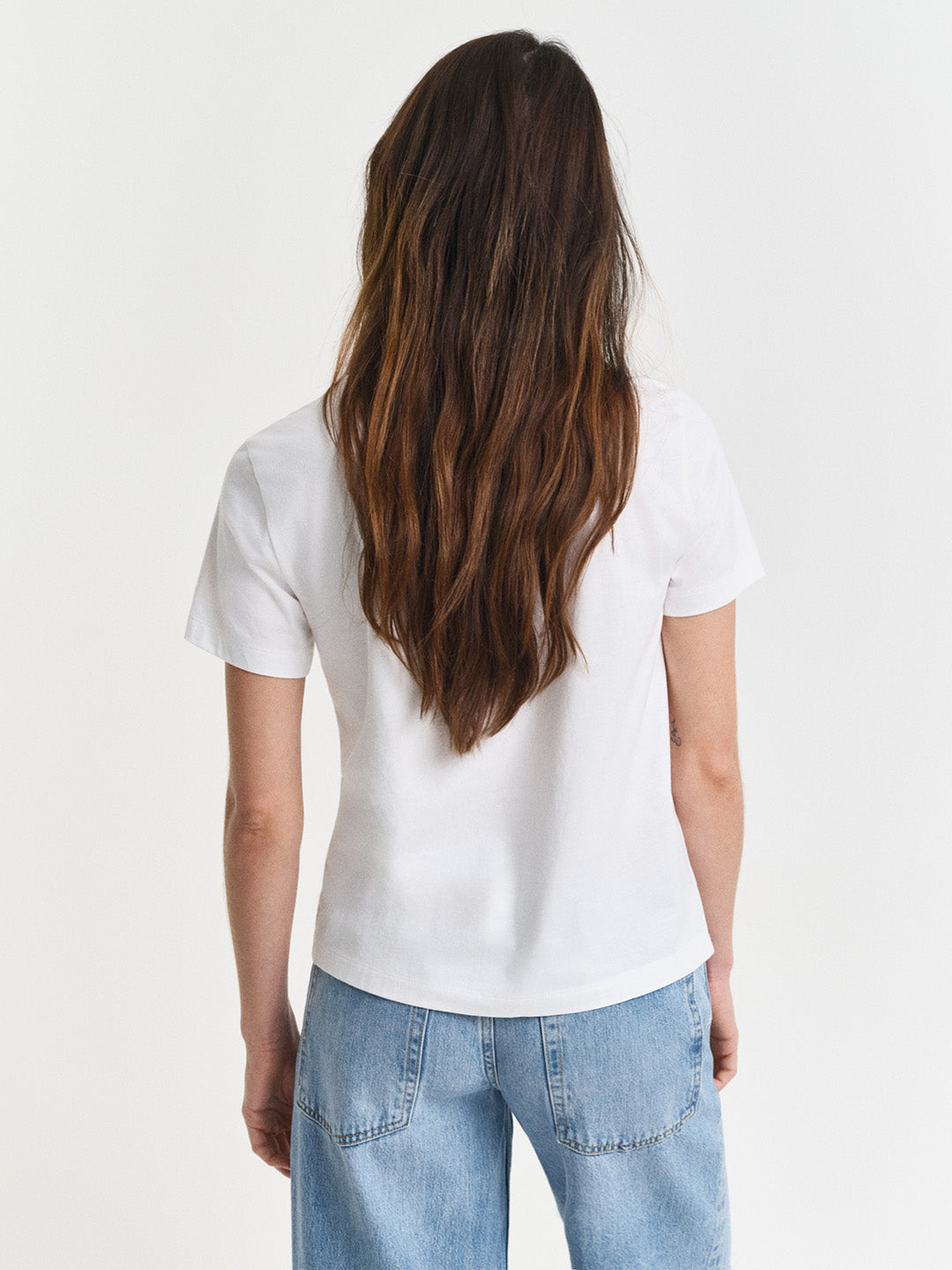 GANT Women White Archive Shield T-Shirt