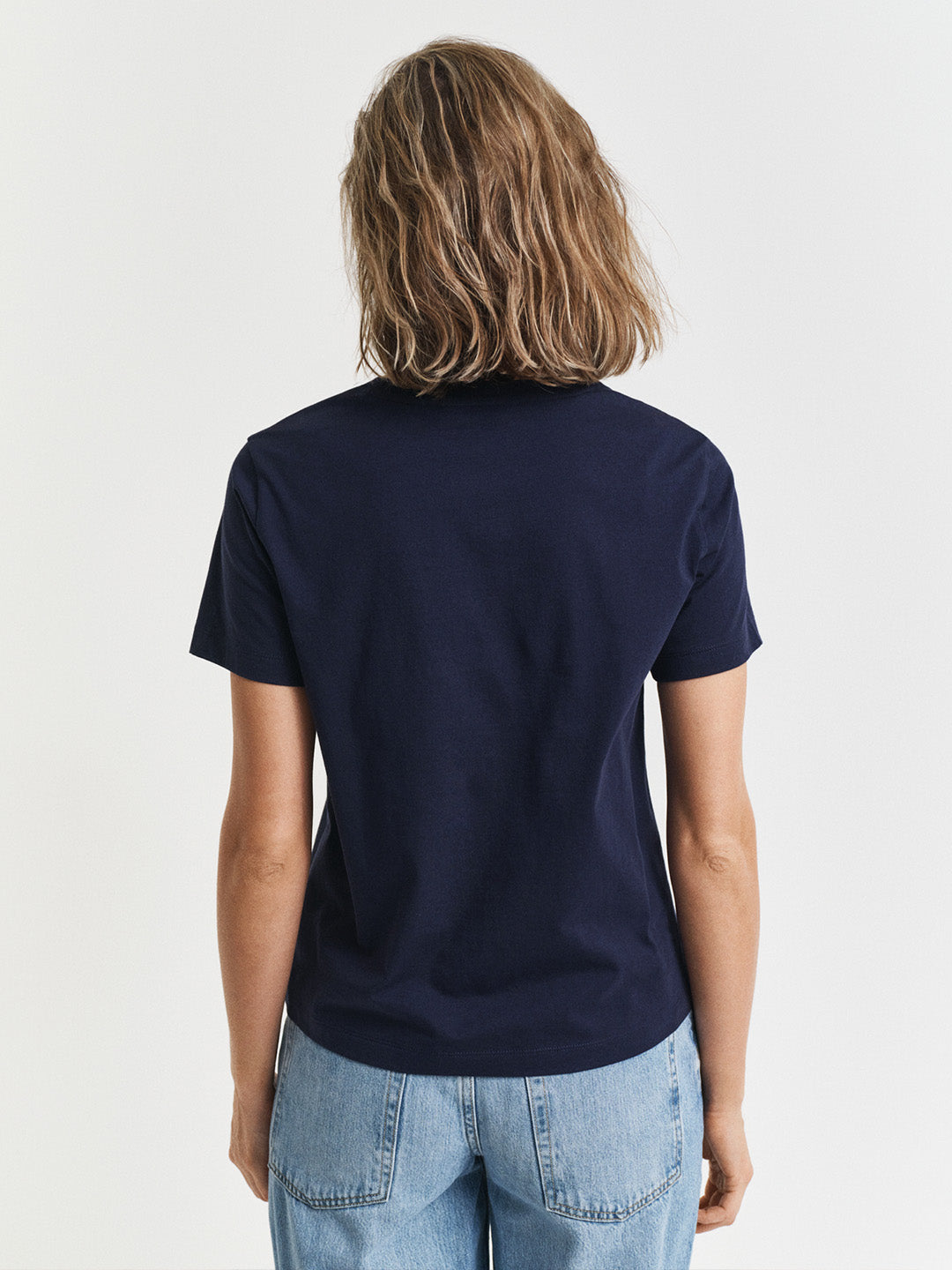 GANT Women Navy Blue Archive Shield T-Shirt