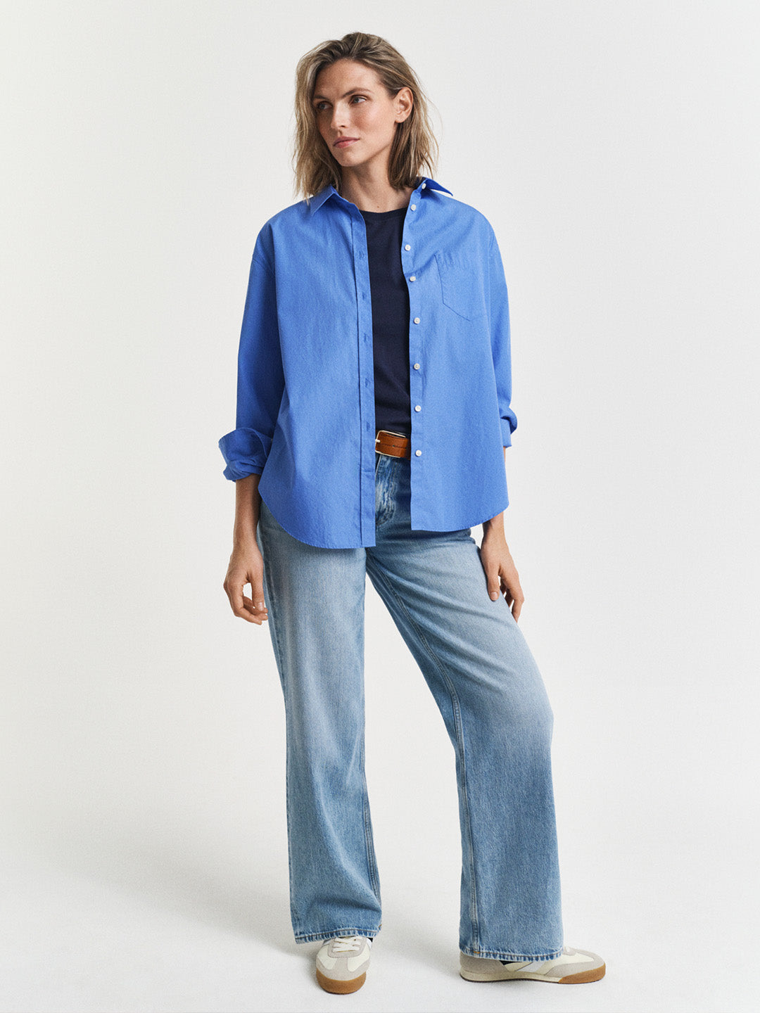 GANT Women Navy Blue Archive Shield T-Shirt