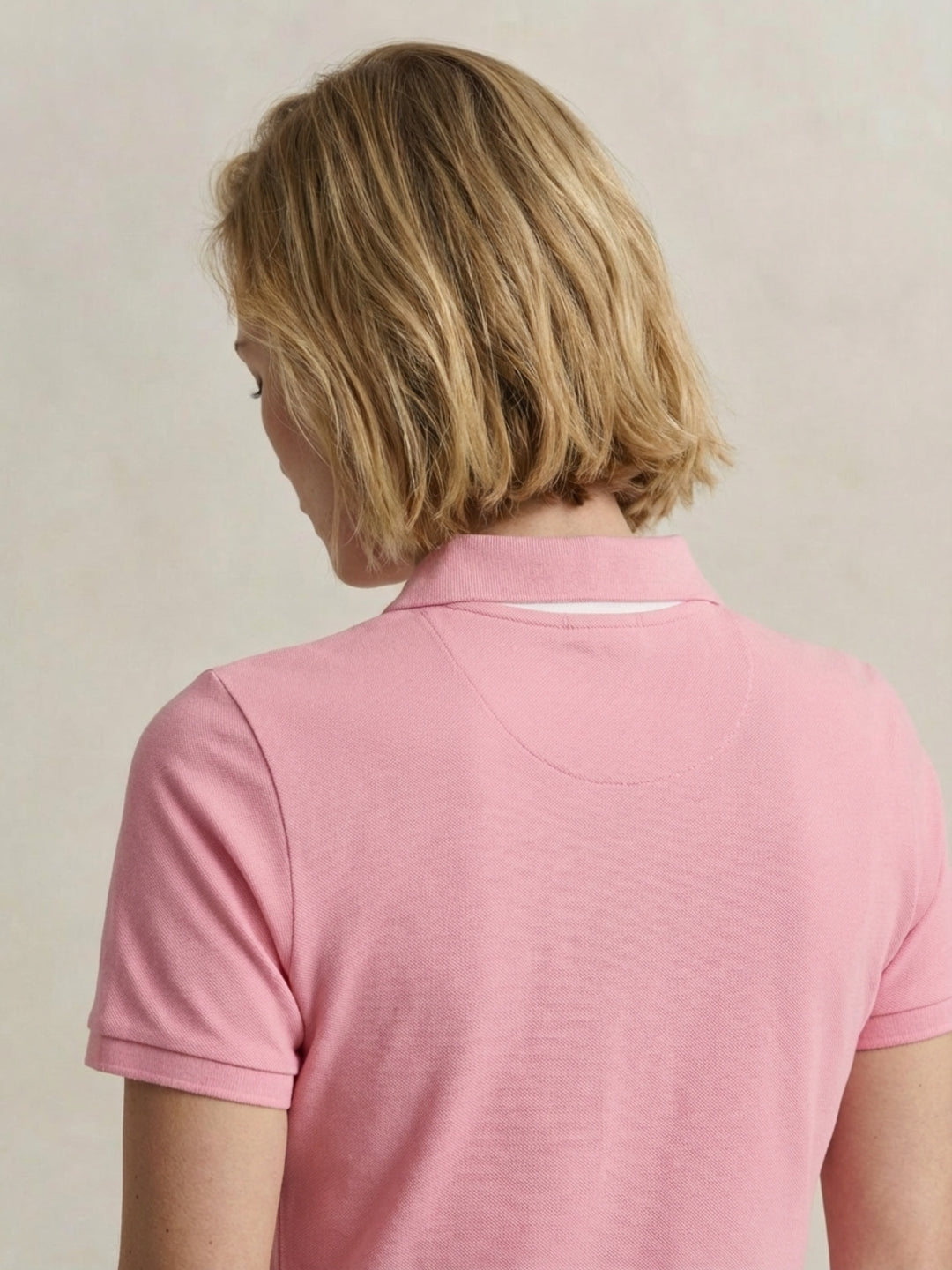 Gant Women Pink Slim Pique Dress