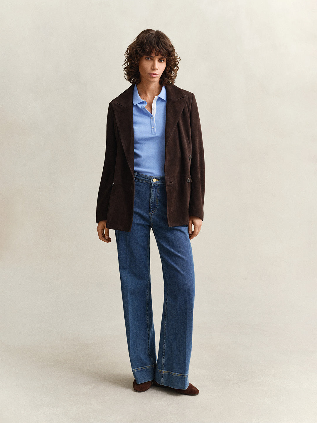 GANT Women Blue Slim Fit Pique Polo T-Shirt