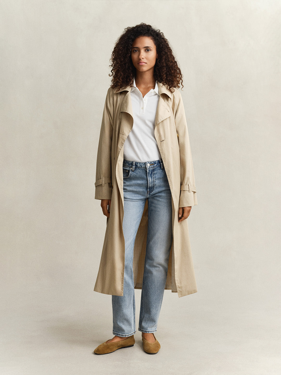 GANT Women White Regular Fit Pique Polo T-Shirt