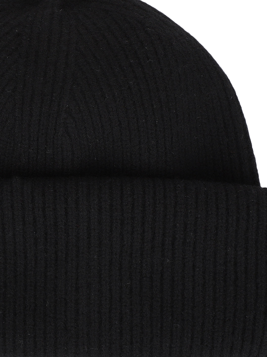 Gant Women Black Solid Beanie Cap