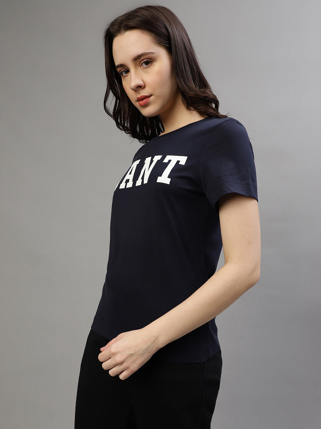 Gant Navy Fashion Printed Regular Fit T-Shirt