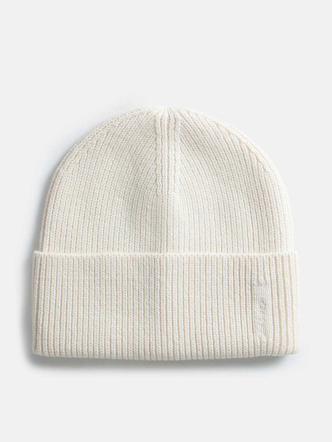 Gant Women Cream Solid Beanie Caps