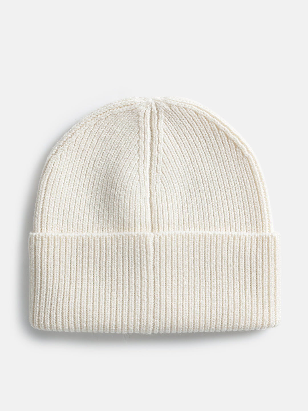Gant Women Cream Solid Beanie Caps