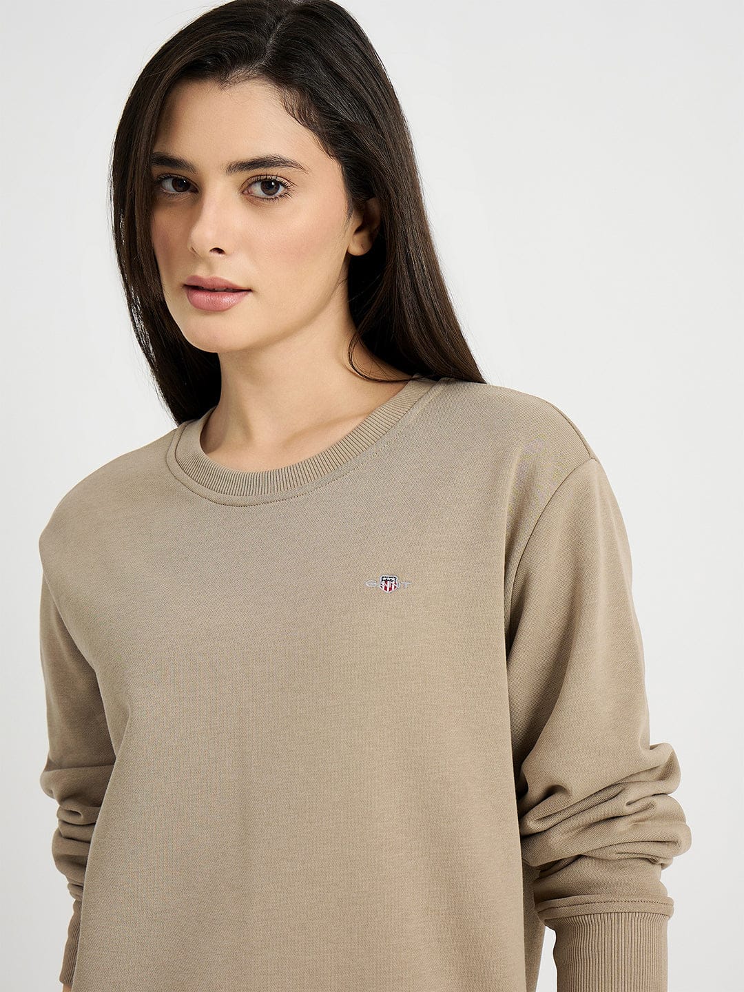 GANT Women Beige Relaxed Fit Mini Dress