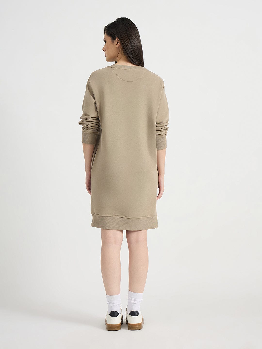 GANT Women Beige Relaxed Fit Mini Dress